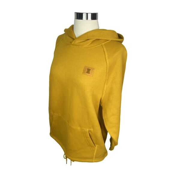 Savage X Fenty Essential Fleece Raglan Hoodie - Size XS - Spiced Yellow - Picture 3 of 8